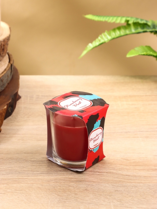 Свеча ароматическая "Candle" 85 гр, клубничный взрыв