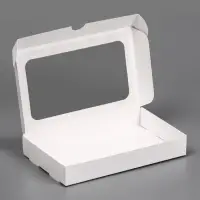 Подарочная коробка под плитку Дубайского шоколада, складная, белая, 18×11×2.7 см
