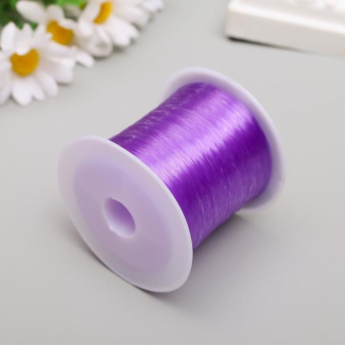 Леска для бисера 0,3 мм 100 м, фиолетовый Леска для бисера 0,3 мм 100 м, фиолетовый