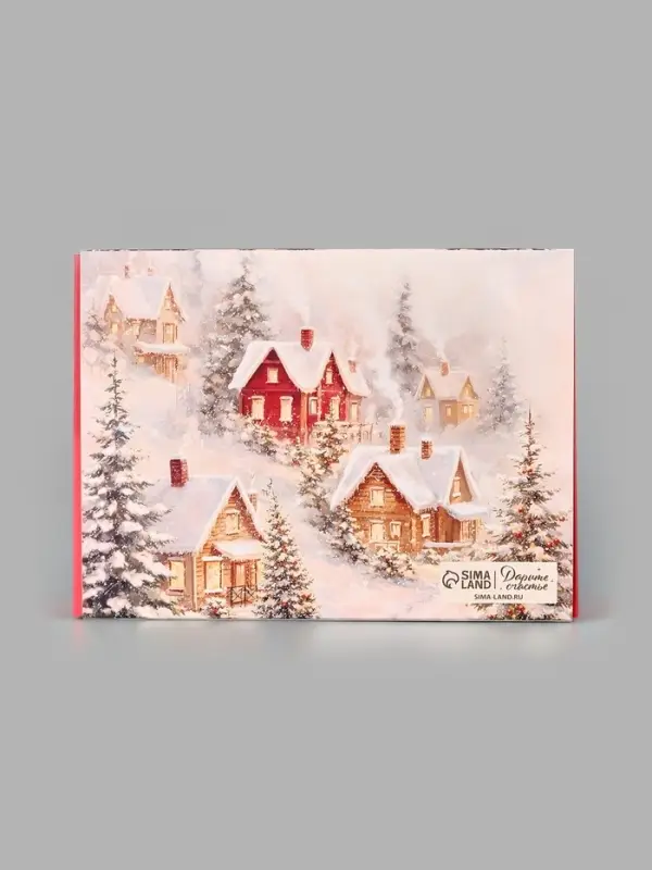 Коробка для сладостей &laquo;Новогодний венок&raquo;, 20&times;15&times;5 см