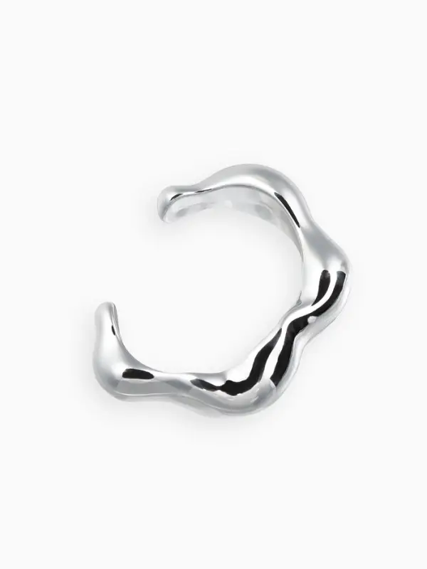 Браслет манжета «Волны», цвет серебро Браслет манжета «Волны», цвет серебро