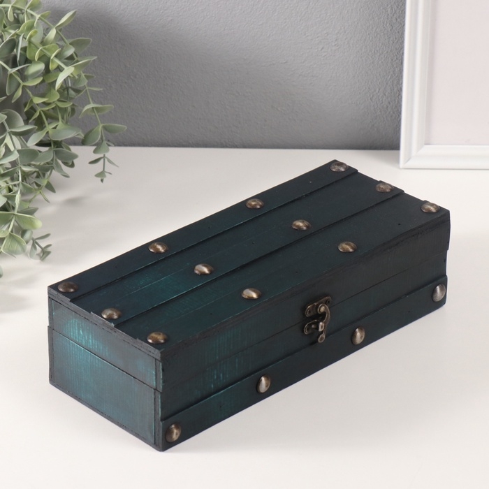 Шкатулка дерево "Лазурь" 11,5х28,8х8 см