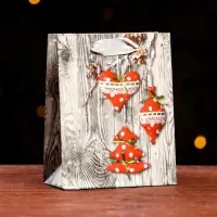 Пакет ламинированный «Новогодние конфеты» 11.5×14.5×6 см