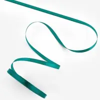 Лента атласная, 6 мм, 23&plusmn;1 м, зелёная №126