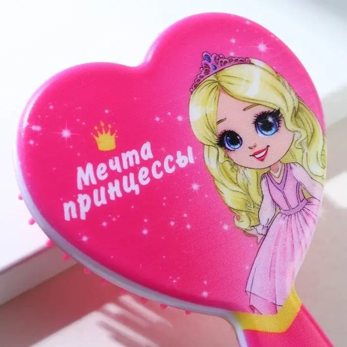 Массажная расческа фигурная «Мечта принцессы» 13 х 7,4 см Массажная расческа фигурная «Мечта принцессы» 13 х 7,4 см