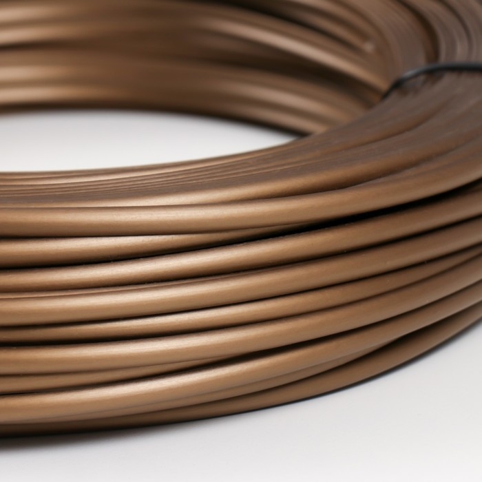 Ротанг искусственный гладкий 6 мм 100 м полутрубка ( бронза металик) Ротанг искусственный гладкий 6 мм 100 м полутрубка ( бронза металик)