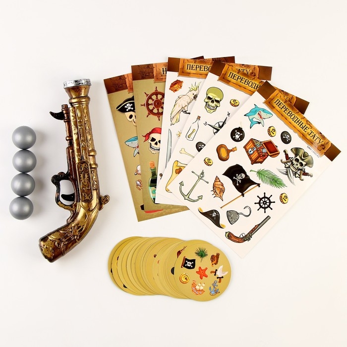 Карнавальный набор «Пиратский дубль» с игрой дубль Карнавальный набор «Пиратский дубль» с игрой дубль