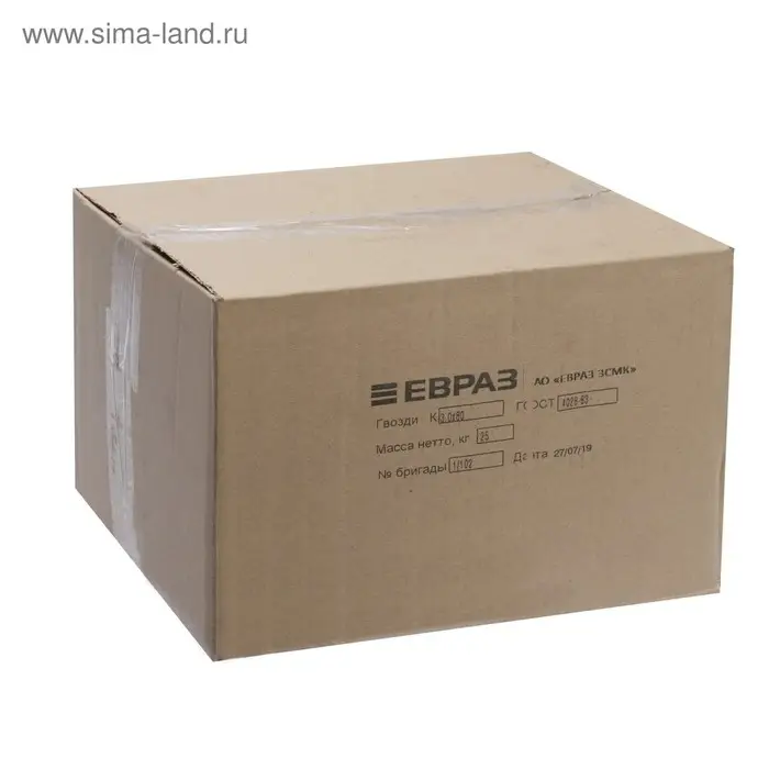 Гвозди ТУНДРА, строительные, ГОСТ 4028-63, без покрытия, 3&times;80 мм, 25 кг