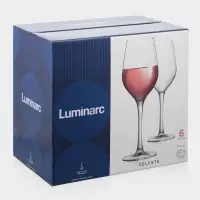 Набор бокалов для вина Luminarc Celeste, 350 мл, 6 шт., стекло, прозрачный