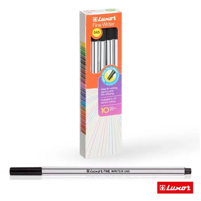 Ручка капиллярная Luxor Fine Writer, узел 0.8 мм, чернила чёрные Ручка капиллярная Luxor Fine Writer, узел 0.8 мм, чернила чёрные