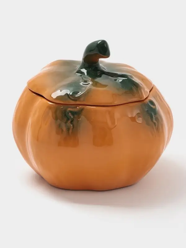 Горшок для запекания Борисовская керамика &laquo;Тыква&raquo;, 720 мл, оранжевый