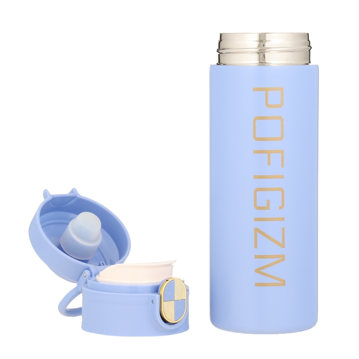 Термокружка, 420 мл, Simple Pofigizm, сохраняет тепло до 8 ч