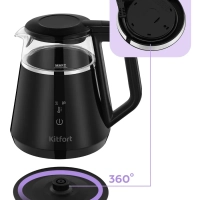 Чайник электрический с терморегулятором КТ-6696 - 1 л