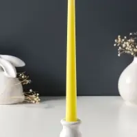 Свеча античная 25 см, 58 г, 7 ч, пастельно-жёлтый