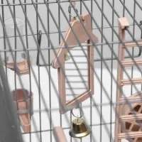 Клетка для птиц &laquo;Пижон&raquo; №100, разборная, 42&times;30&times;37 см, укомплектованная, бежевая