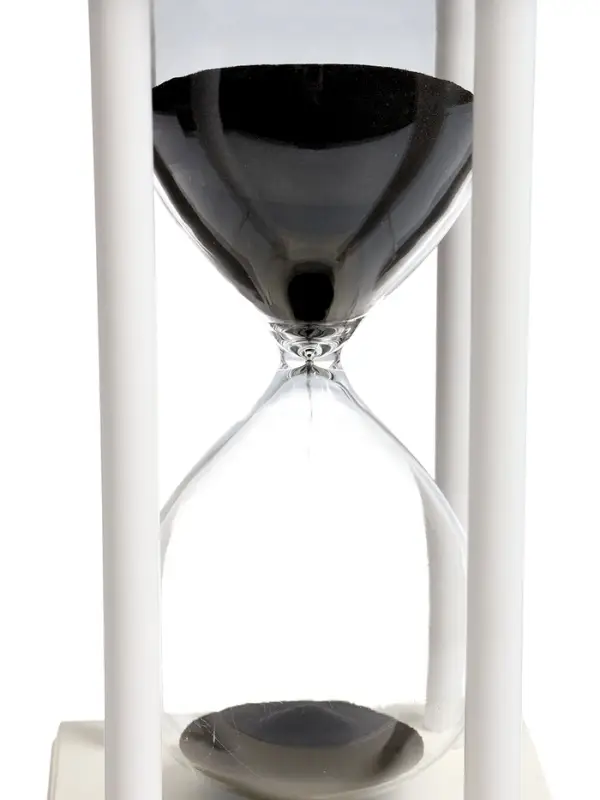 Песочные часы, на 60 минут, 10&times;10&times;20 см, деревянные, белые
