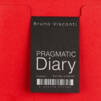 Ежедневник недатированный А5 PRAGMATIC на гребне, красный, 128л 3-748/05