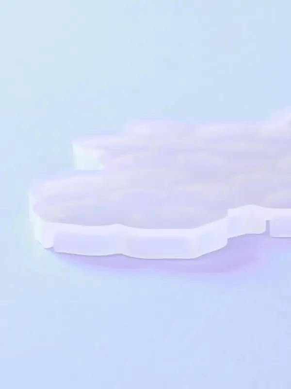 Форма для леденцов &laquo;Цветочки&raquo;, силикон, 14&times;12&times;0.7 см, 6 ячеек, прозрачная