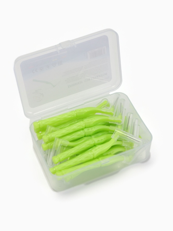 Ершики для брекетов и зубов, набор 20 шт., 0.8 мм Ершики для брекетов и зубов, набор 20 шт., 0.8 мм