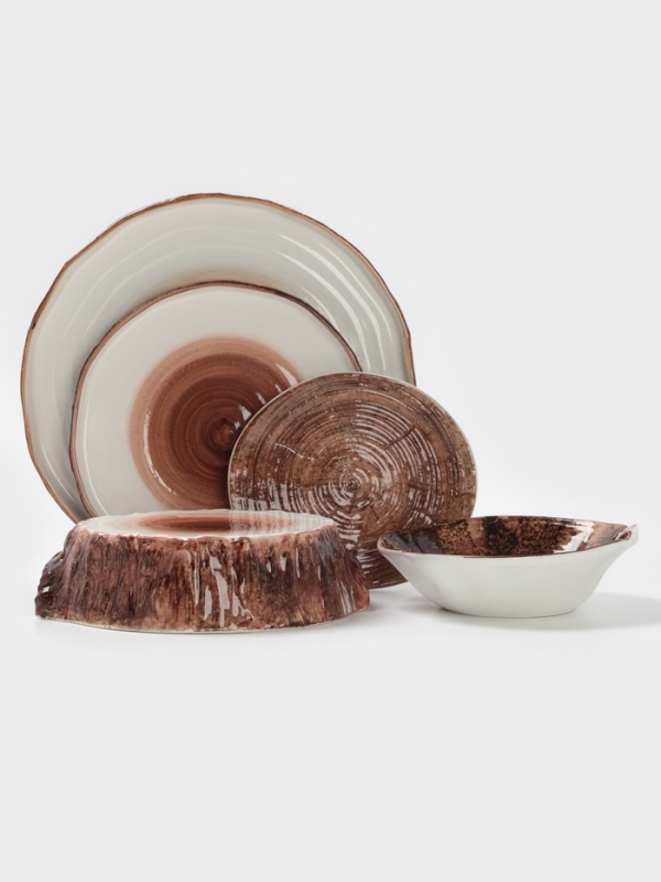 Тарелка плоская Magistro "Wood" 25см 25,3х1,8 см