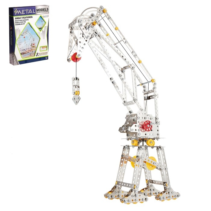 Конструктор металлический «Кран», 523 детали Конструктор металлический «Кран», 523 детали