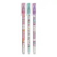 Стираемая ручка &laquo;Котик&raquo;, гелевая, синий стержень, узел 0.38 мм, МИКС