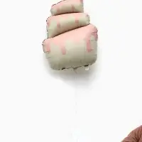 Воздушные шары "Розовый тортик" фольга, латекс, набор 12 штук