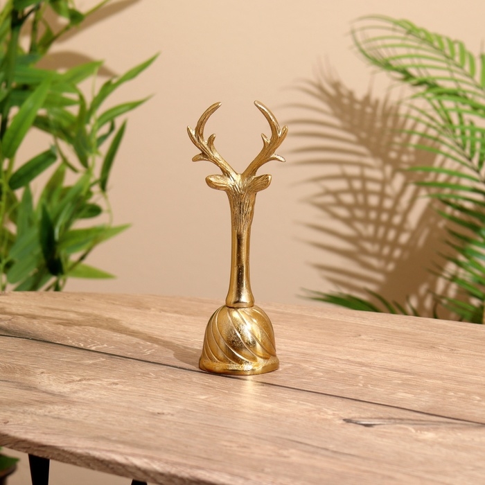 Колокольчик  Колокольчик "Олень" алюминий 6х7х20 см