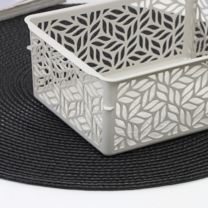 Корзинка для хранения без крышки Linden, 1,4 л, 19&times;14&times;7,5 см, светло-серый