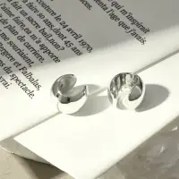 Серьги &laquo;Каффы&raquo;, набор 2 шт. объёмные, цвет серебро