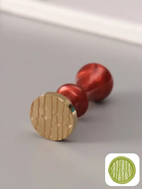 Печать для сургуча с пластиковой ручкой &laquo;Сердечки на нитях&raquo;, 6.3&times;2.5&times;2.5 см