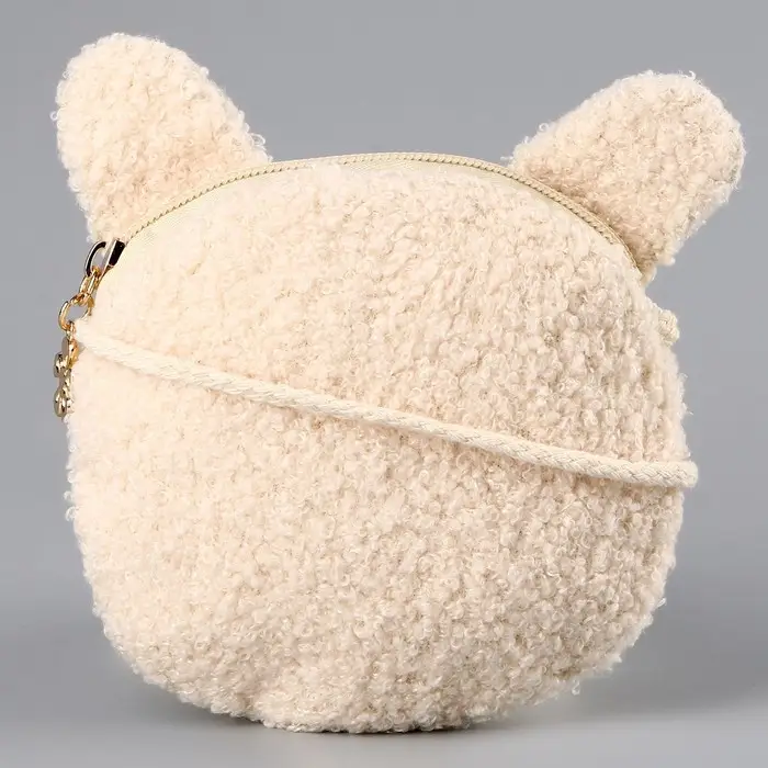 Сумка детская мягкая &laquo;Зайчонок&raquo;, 14&times;15&times;0.5 см, бежевый цвет