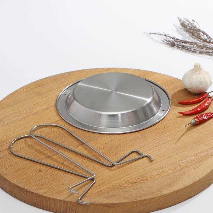 Форма из нержавеющей стали для курицы-гриль Доляна, d=16,5 см, h=17 см, цвет хромированный Форма из нержавеющей стали для курицы-гриль Доляна, d=16,5 см, h=17 см, цвет хромированный