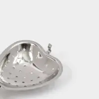 Ситечко для чая Доляна &laquo;Сердце&raquo;, 14.5&times;4 см, нержавеющая сталь, серебристое