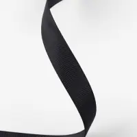 Лента репсовая, 15 мм, 23&plusmn;1 м, чёрная №39