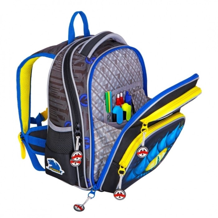 Рюкзак каркасный 35 х 28 х 15 см, Across 178, наполнение: мешок, пенал, синий ACR22-178-2 Рюкзак каркасный 35 х 28 х 15 см, Across 178, наполнение: мешок, пенал, синий ACR22-178-2