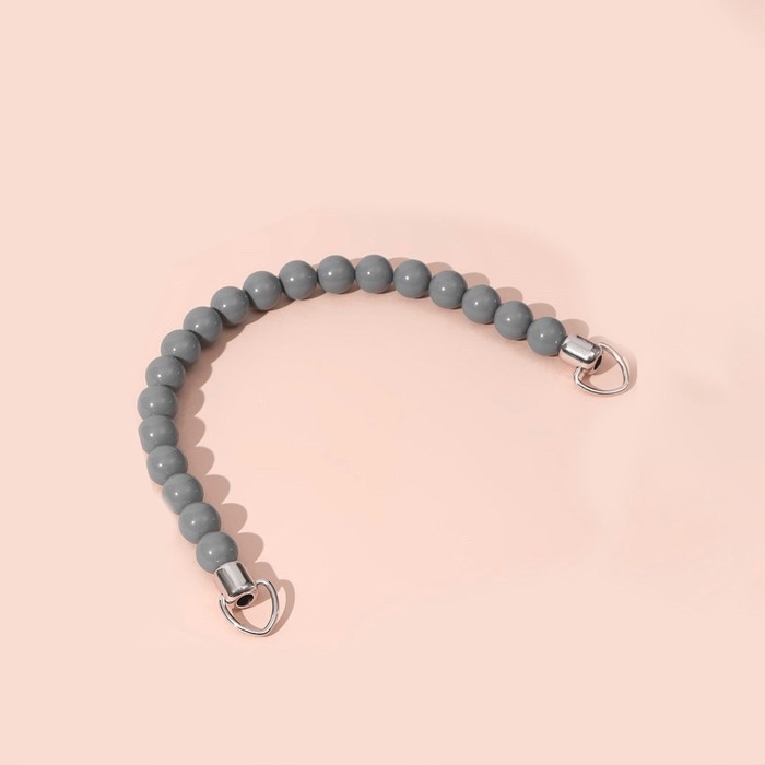 Ручка для сумки, 34 × 1,5 см, цвет серый Ручка для сумки, 34 × 1,5 см, цвет серый