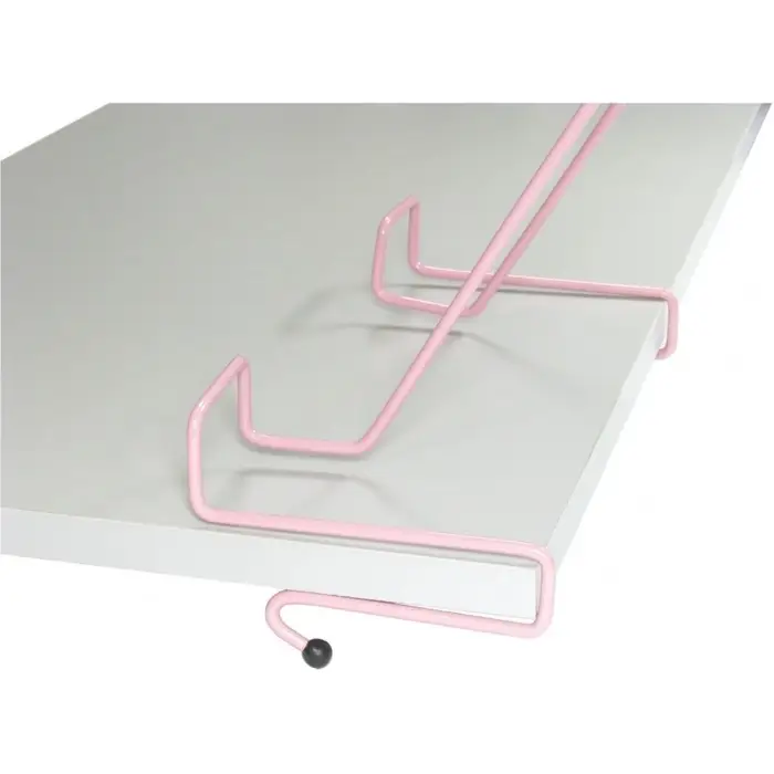 Подставка для книг, металлическая, для парт толщиной до 20 мм, розовая Подставка для книг, металлическая, для парт толщиной до 20 мм, розовая