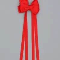 Бант для волос на заколке с лентами, цвет красный, Винкс Бант для волос на заколке с лентами, цвет красный, Винкс