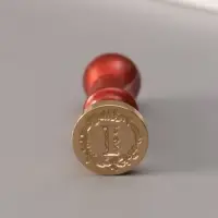 Печать для сургуча с пластиковой ручкой &laquo;Венок с буквой I&raquo;, 2.5&times;2.5&times;6.3 см