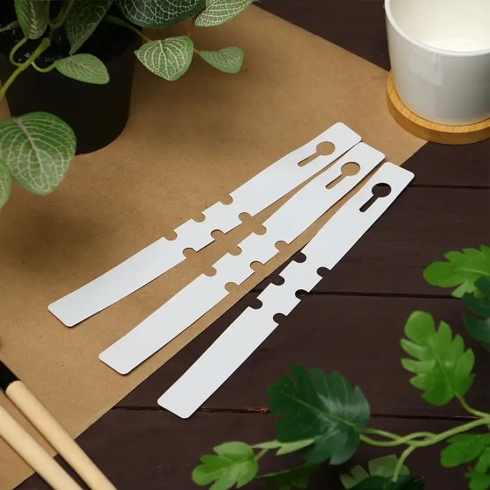 Бирки-петельки садовые, для маркировки растений, 21&times;2 см, набор 20 шт., пластик, МИКС, Greengo