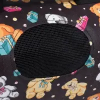 Сумка - переноска &laquo;Плюшевые медведи&raquo;, размер S, 37&times;15&times;22 см, каркасная