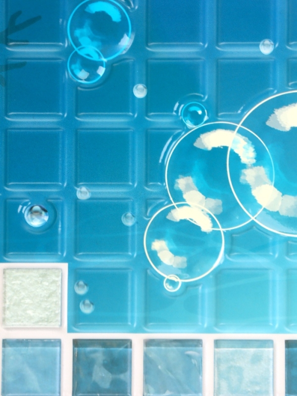 Панель ПВХ Панель ПВХ "Мозаика Лазурь Дельфин " 960х480 мм