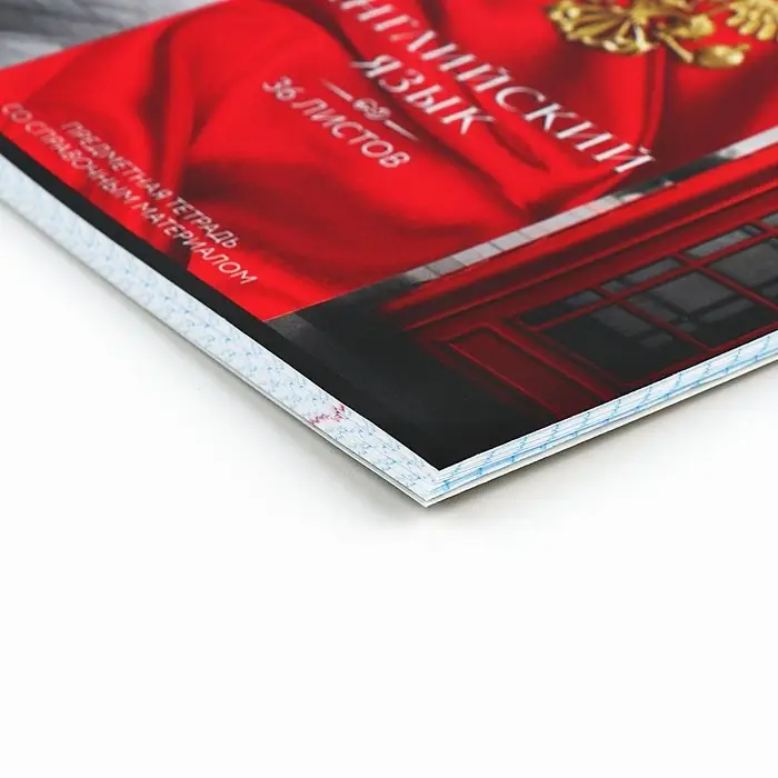 Тетрадь в клетку, предметная, 36 л.,на скрепке, блок №1&laquo;Россия. Английский язык&raquo;