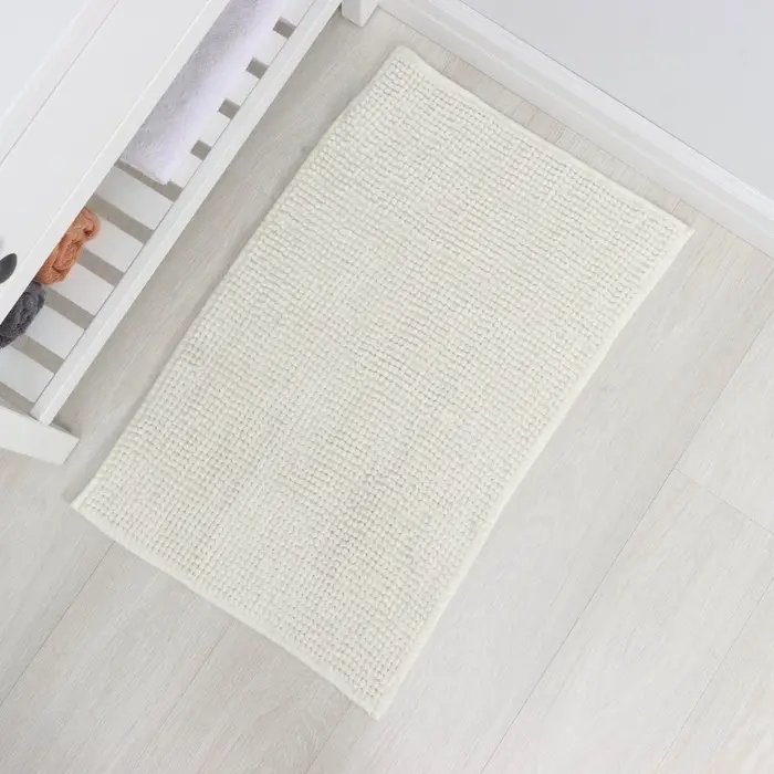 Коврик для дома LaDо́m, букли, плотность 1000 г, 50&times;80 см, белый