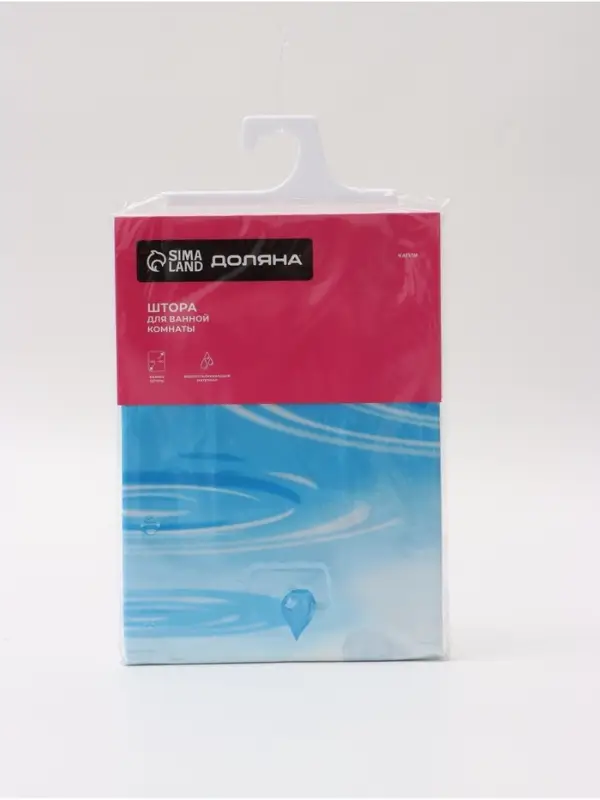 Штора для ванной Доляна &laquo;Капли&raquo;, 180&times;180 см, EVA