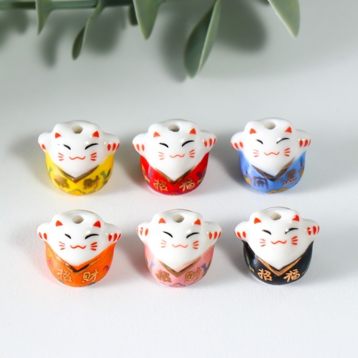 Сувенир керамика Сувенир керамика "Манэки-нэко в кимоно" МИКС 1,2х0,6х1,5 см