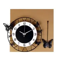 Часы настенные интерьерные &laquo;Бабочки&raquo;, с маятником, плавный ход, 35&times;51 см