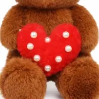 Мягкая игрушка "Мишка с сердечком" 30 см