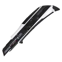 Нож канцелярский 18 мм корпус, чёрное лезвие, МИКС